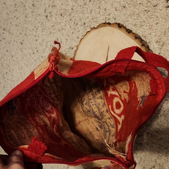 Royal Basmati Rice Burlap Zipper Close Tote Bag - Picture 5 of 5